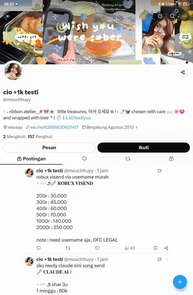 nicayybae's tweet photo. Orang klo nipu ga kira kira ya bangke lu, najis #zonauang https://t.co/Z8RNA8Mmj4