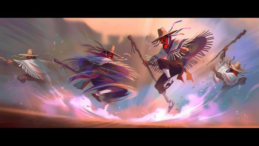 artierogue1's tweet photo. Los viejitos -purépecha warriors 

art inspired by Michoacán

#conceptart #visdev #characterdesign #paint #illustration #michoacan https://t.co/M4eORp062C