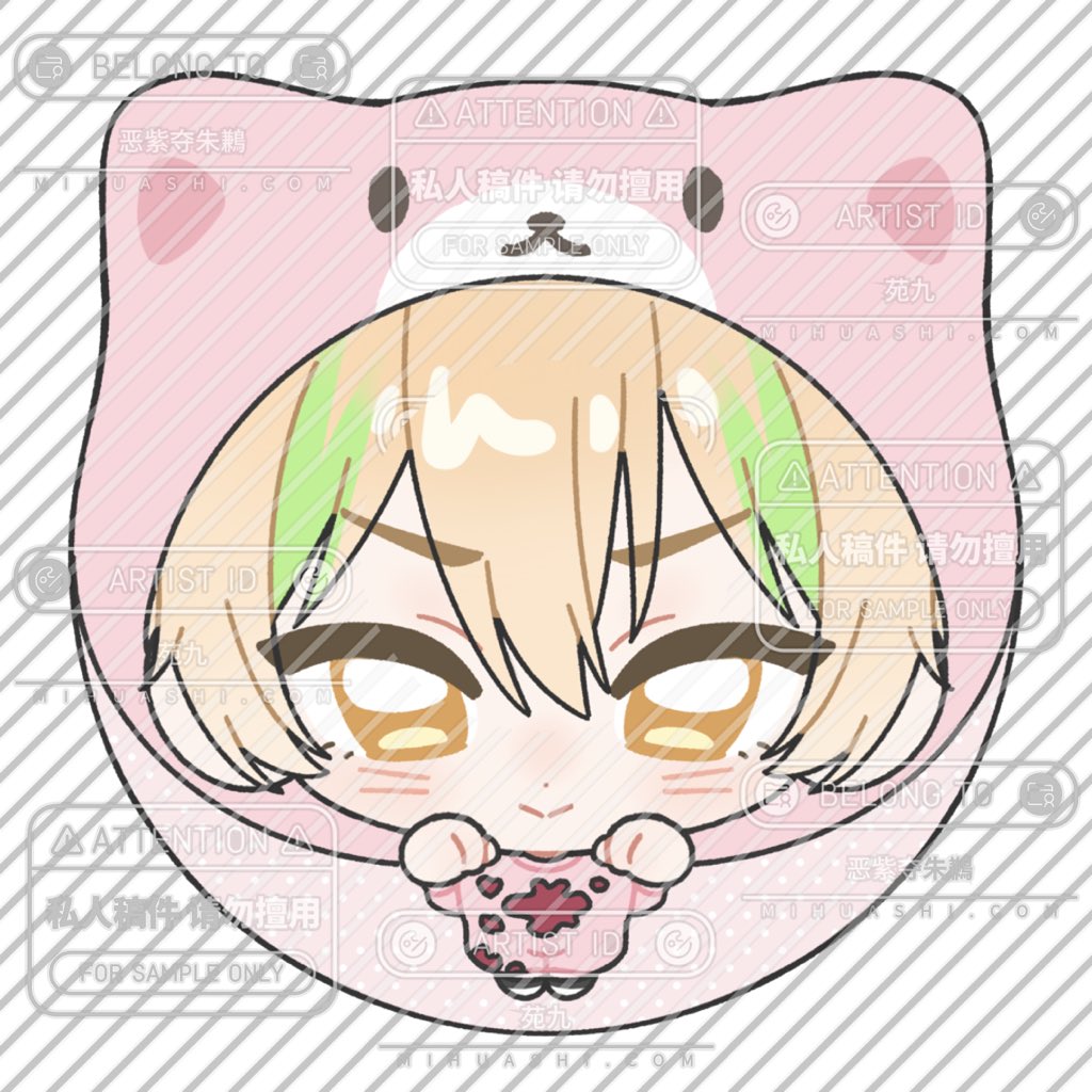 itomiuwu's tweet photo. 给邓佳鑫约的稿子一到手我就立刻严肃定制猫耳吧唧亚克力牌和明信片，有喜欢的宝子可以私我拿去定制哦！另外一个死人的我就不放出来了 https://t.co/ftCaoY1X4Q