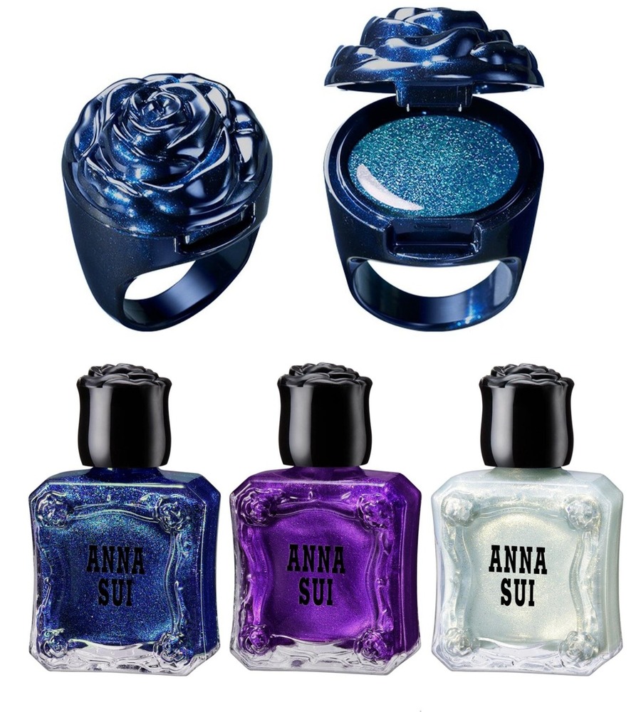 fashionpressnet's tweet photo. アナ スイ×Ado26年クリスマスコスメ「青い薔薇」のリングルージュ＆ステンドグラス風ミラー - https://t.co/Y8tF4JQBvm https://t.co/f78oVF7YMY