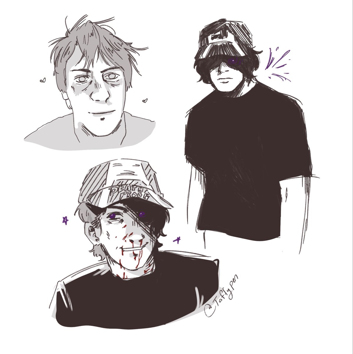 taffypen's tweet photo. Everyman Hybrid sketches instead of my actual work due tomorrow </3
#slenderverse https://t.co/7ThmvAjRFJ