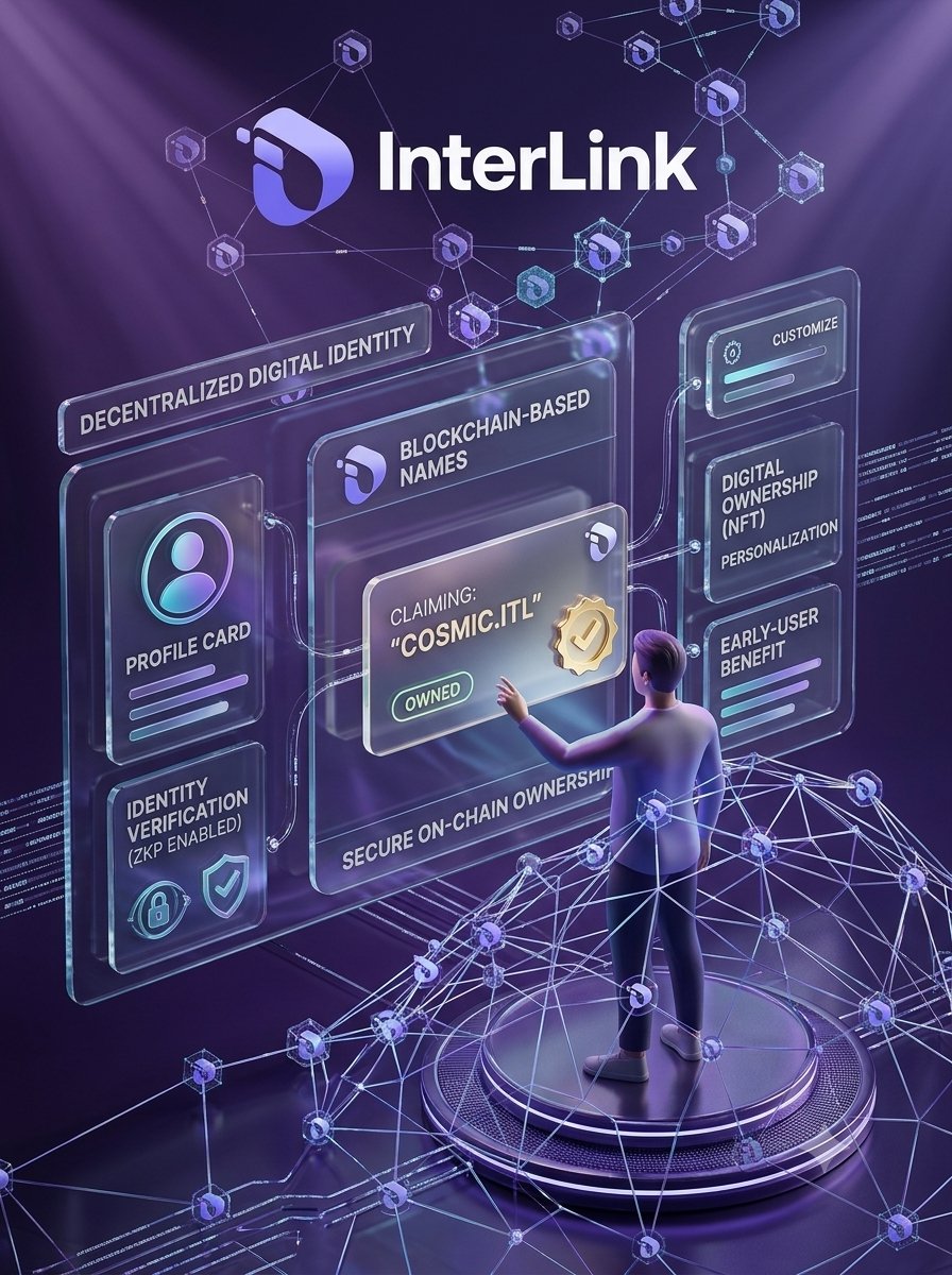 danielzion77's tweet photo. Bosan dengan alamat dompet kripto yang panjang?  Kenalan dengan Layanan Nama InterLink (INS)!
​Ubah jadi nama simpel berakhiran .itl (misal: alice.itl) untuk identitas digital yang lebih praktis &amp; ramah pengguna di seluruh ekosistem InterLink. 
​#InterLink #ITLG #ITL https://t.co/S1oajUSQN5
