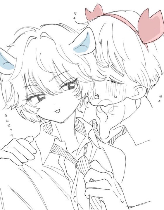 mi_momonga_'s tweet photo. ⚠︎︎ちいかわ擬人化注意
カニモモ再
 #ちいかわ擬人化  #カニモモ https://t.co/VazquYF57Z