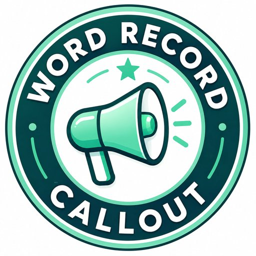 Ndimenivv's tweet photo. $CALLOUT
Callout Coin 发布了其 Word Record Callout 标志，该标志以绿色扩音器为特色，扩音器上有一个星形图案，周围环绕着“WORD RECORD CALLOUT”字样。
CA:7TRtkUGrm7YAiADRgvbLf2PVEDBpZP8kMjLRkM5Rpump https://t.co/Z0pbuhDHys