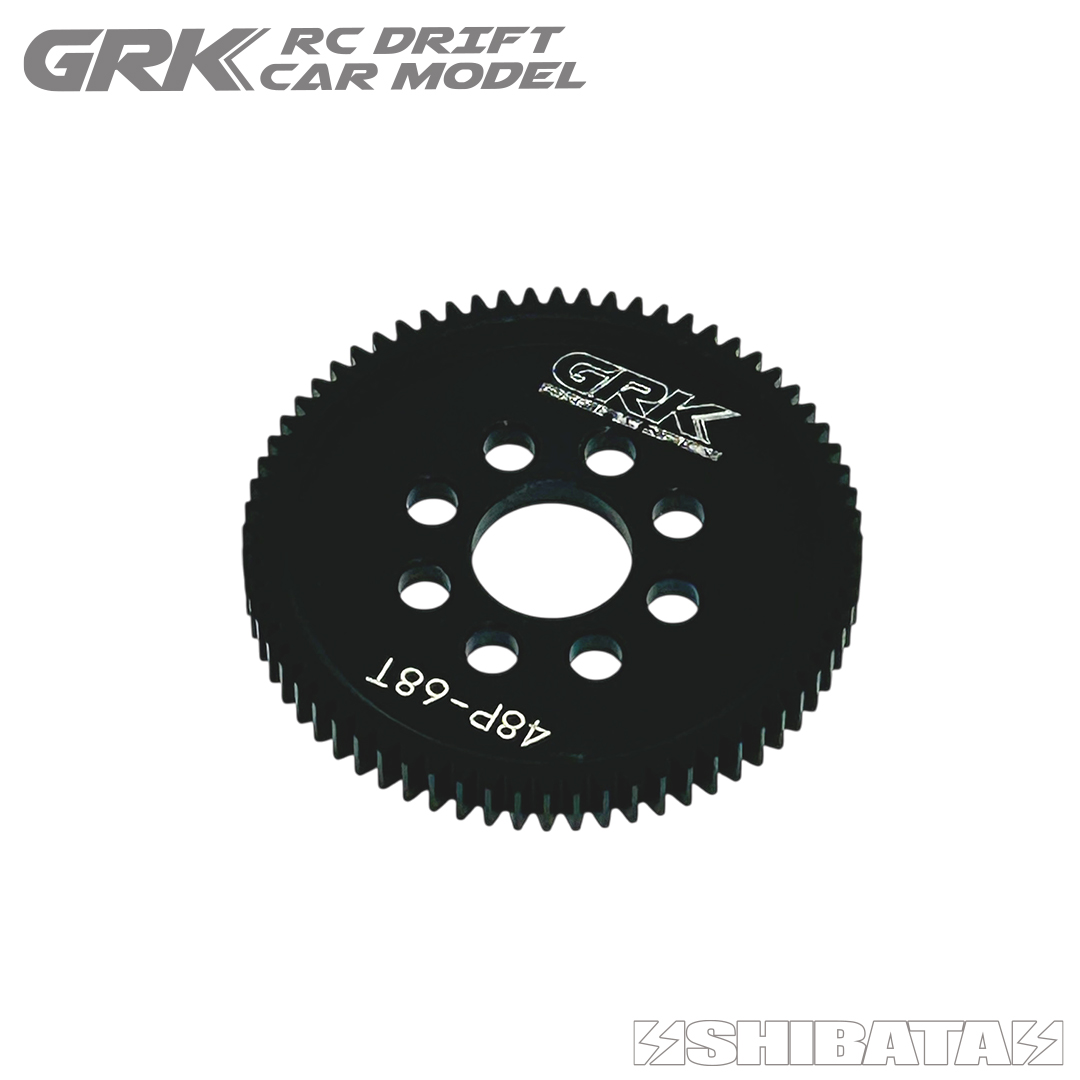 grk_rc_official's tweet photo. 新商品リリース情報‼️

●ライトウェイトフロントナックルVer.HRP ¥6,500(税抜)

●高精度切削レーシングスパーギア48P/68T　¥1,200(税抜)

皆さま
お待たせいたしました🙇

・世界最強となり数々のナックルの指針にもなった
通称Yナックルから
更なる進化を遂げ新たにHRPナックルとして爆誕‼️

・GRK⚡RACING TEAM TAKUが熱望した68Tスパーギア
ついに発売となります😊
テスト結果では車速、伸び感、アクセルのつき、
ともに向上‼️

皆さま
どうぞよろしくお願いいたします🙇