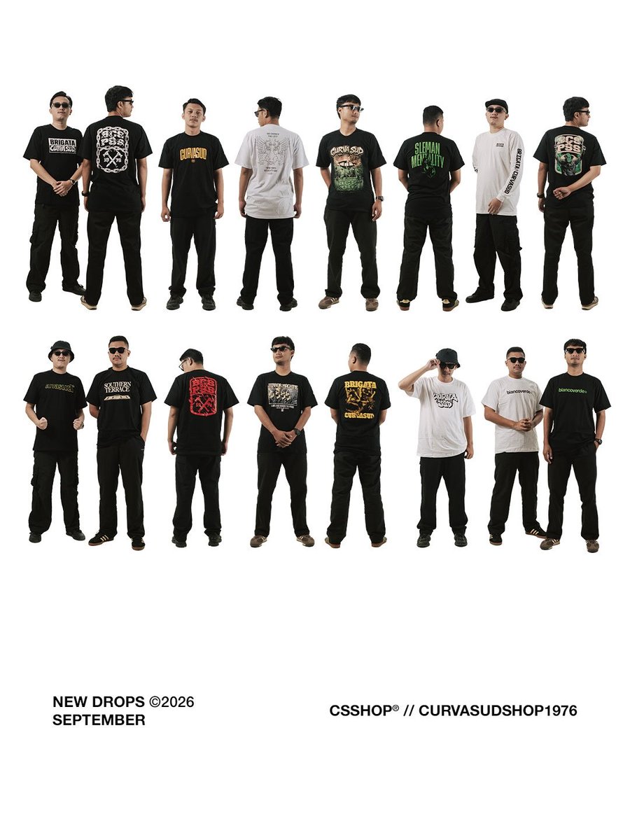 CS_SHOP1976's tweet photo. SEPTEMBER NEW DROP. 🥷🔥

New month. New drop. Same attitude.

Fresh pieces, hard details, and the colors you’ve been waiting for.

🛒 Check the full catalog now.
Curva Sud Shop — Made for the ones who stand.

#BrigataCurvaSud #CurvaSudShop #MandiriMenghidupi https://t.co/YwDxV3YvO6