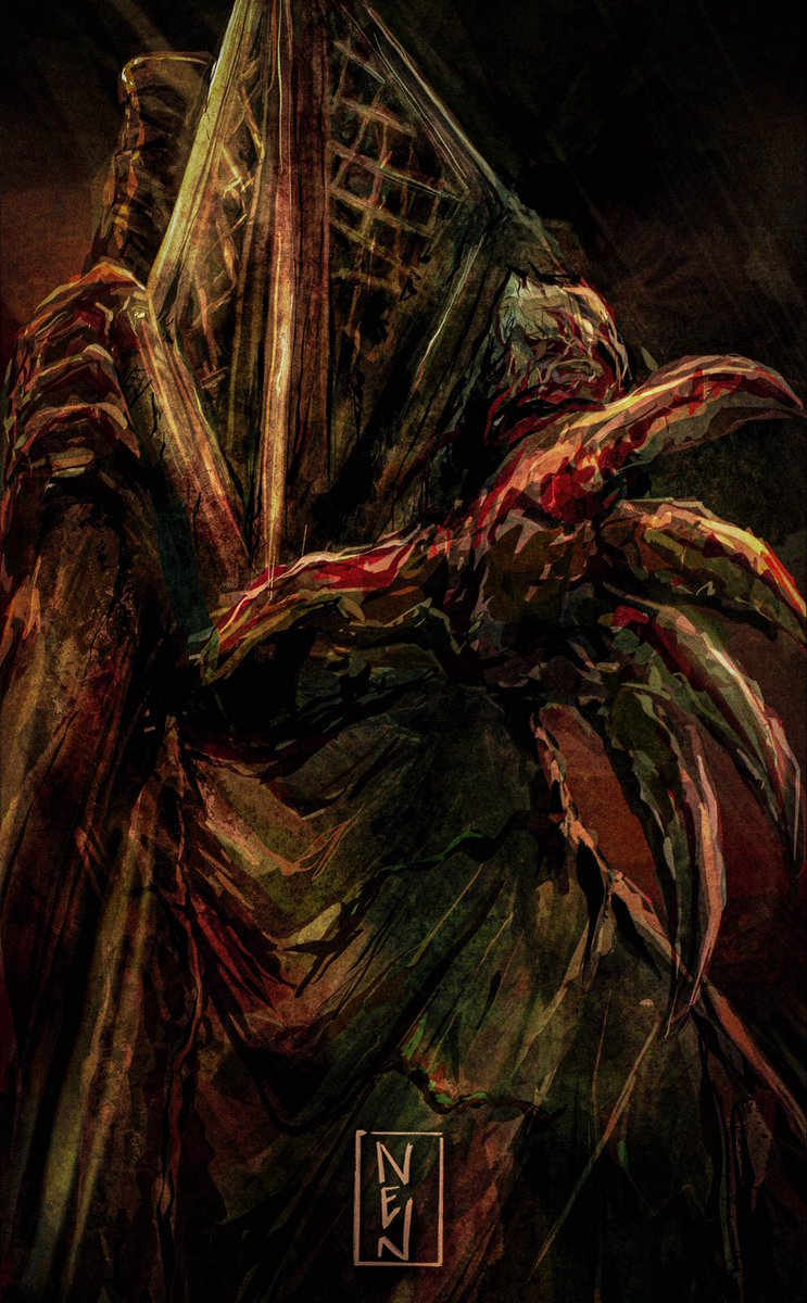 nens_studio's tweet photo. Pyramid Head 🔺 #silenthill #pyramidhead https://t.co/I8JNBvxQ5R
