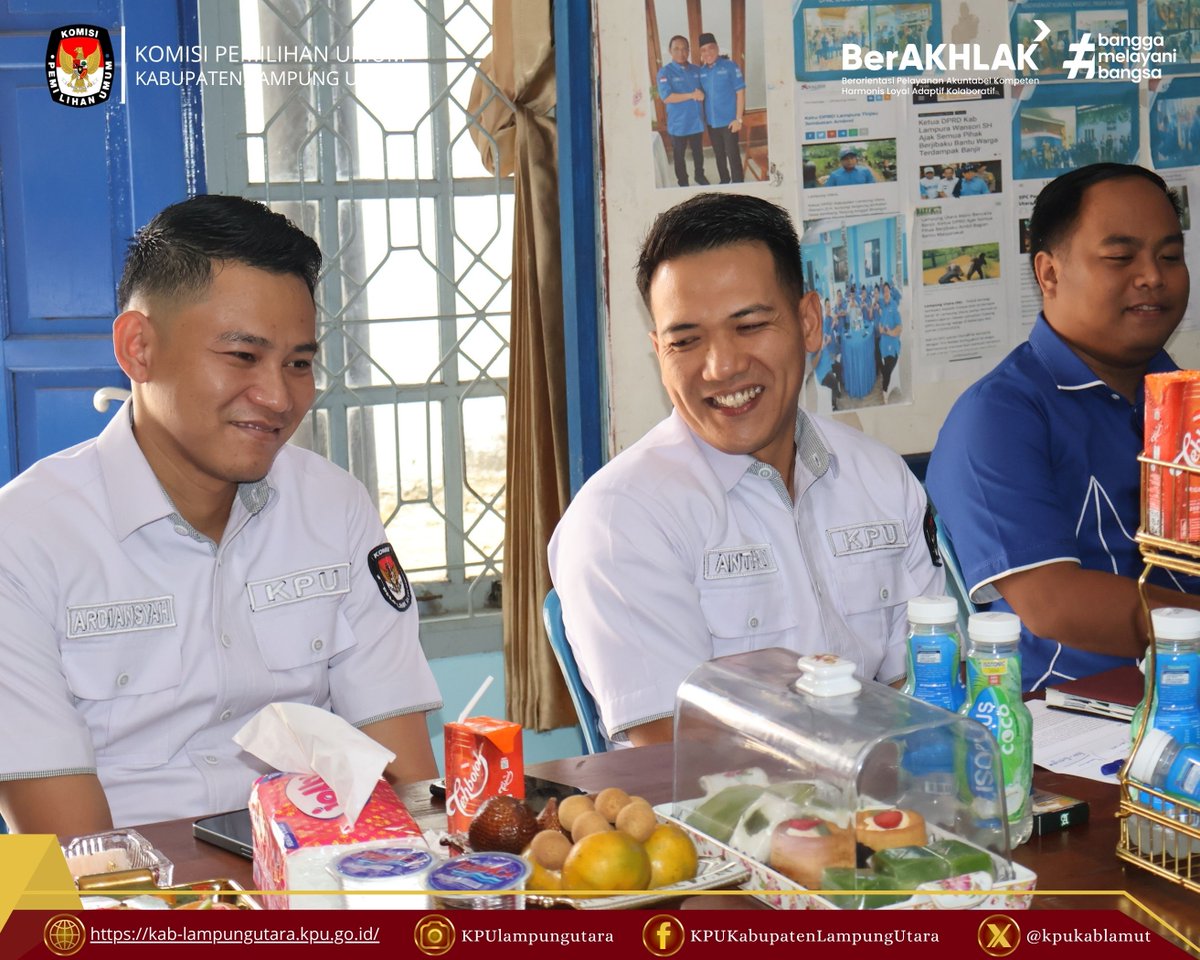kpukablamut's tweet photo. #TemanPemilih , KPU Kab. Lampung Utara Melakukan Kunjungan dan Koordinasi terkait Pemutakhiran Data Partai Politik Berkelanjutan Semester 2 (dua) Tahun 2026 bersama DPC Demokrat Kab. Lampung Utara. Senin, 31 Agustus 2026.

#kpumelayani
#kpukabupatenlampungutara
#kpulampung https://t.co/6OZBpNgLcp
