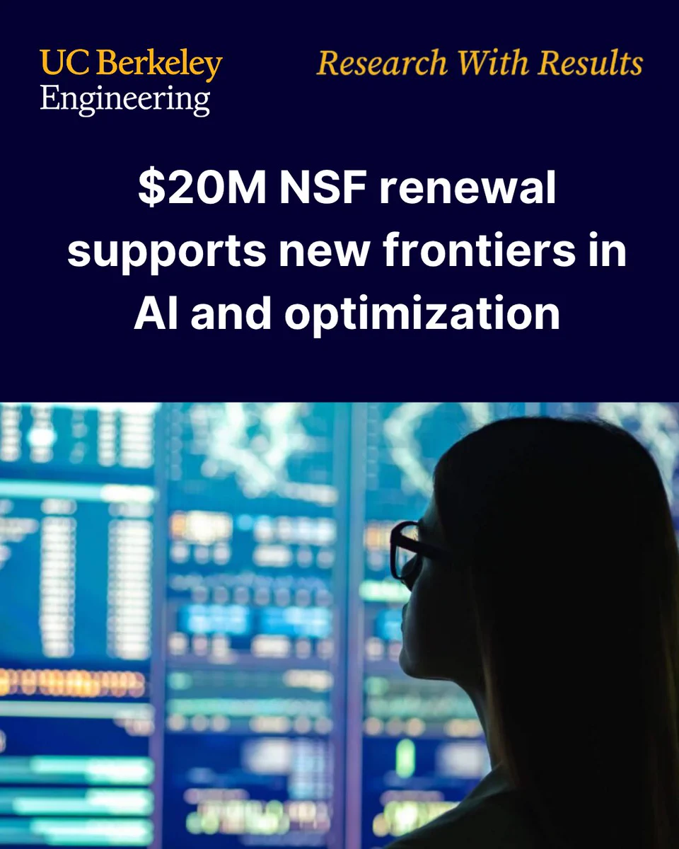 Text: $20M NSF renewal supports new frontiers in
AI and optimization. Stock image of a person looking at a computer monitor. (Photo by Artem / Adobe Stock)