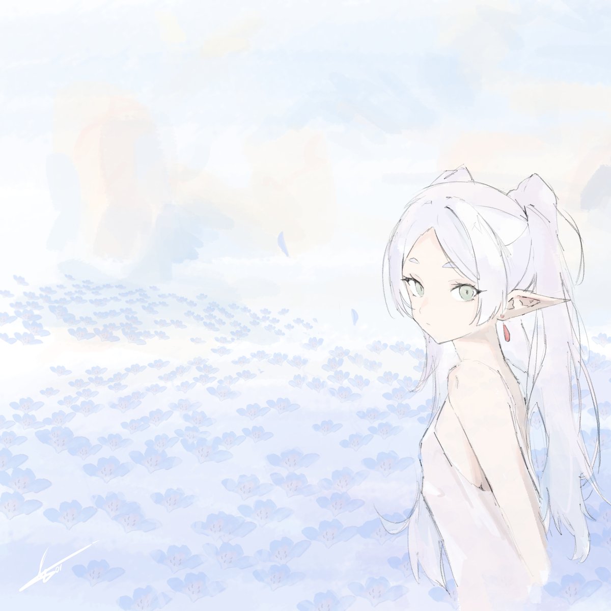 SiestaThe6's tweet photo. #illustration‌‌ #frierenbeyondjourneysendㅤ https://t.co/E1DgkZPKJ1