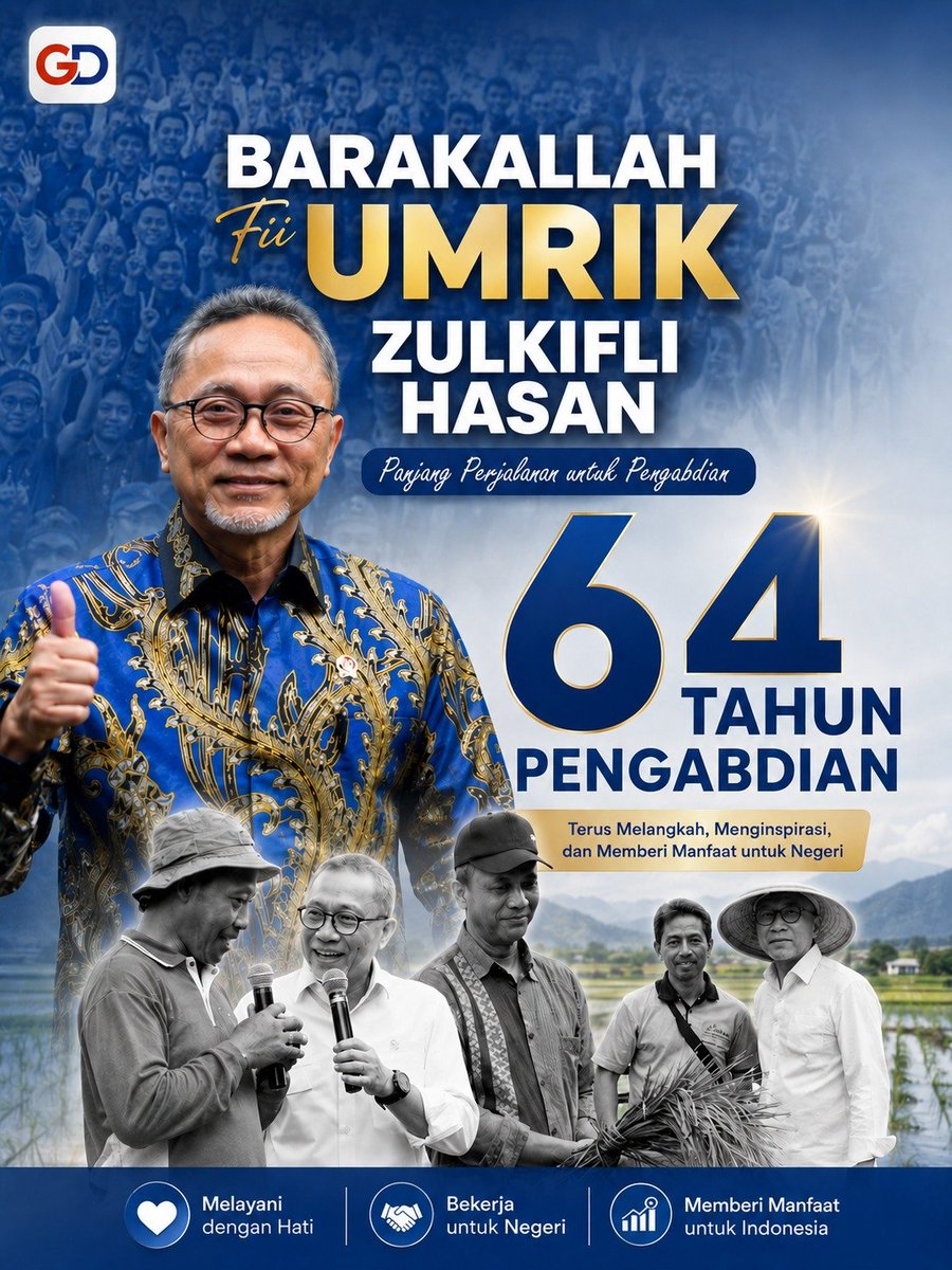 Widyarenee's tweet photo. Konsistensi Pengabdian Zulhas menjadi fondasi penting dalam merajut kedaulatan pangan yang berkeadilan bagi seluruh rakyat.

#64TahunZulkifliHasan #MengabdiUntukNegeri #UltahMenkoPangan #MiladKetumPAN #GD https://t.co/oj9nyY8Lr7