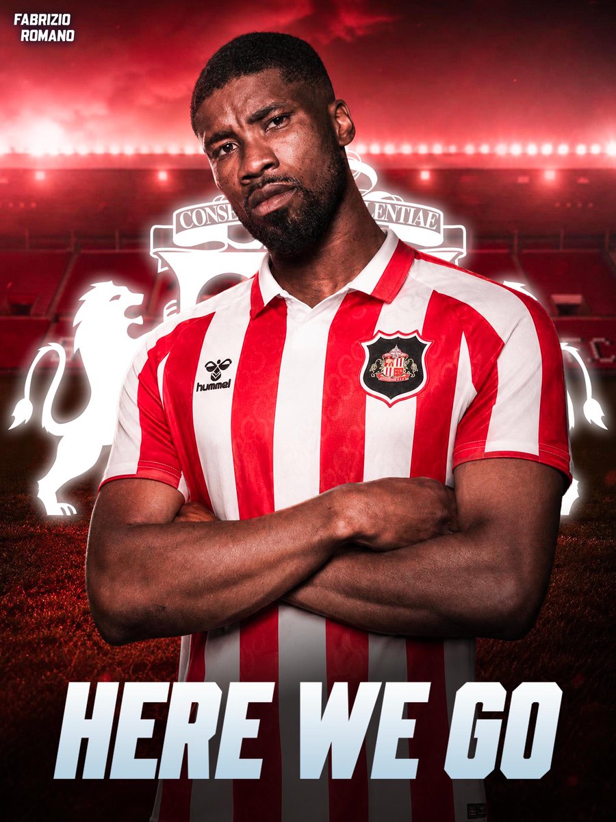 FabrizioRomano's tweet photo. 🚨🔴⚪️ Kevin Danso to Sunderland, here we go! Deal in place for loan move with obligation to buy from Spurs.

Fee around £25m as #SAFC booked a medical for Danso today. https://t.co/AHkItHeiPf