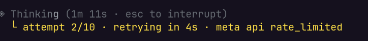 abtraore_'s tweet photo. @alexandr_wang Muse 1.2 is so fast that it rate limit muse code... AGI coming soon lol https://t.co/igey4gN7LB