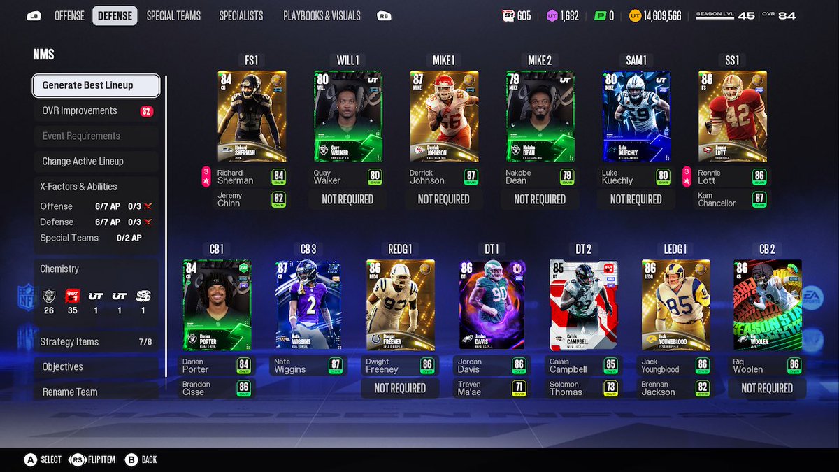 Drini's tweet photo. NMS Day 26 Team Update

- 84 Overall
- 14.6 million coins

Ashton Jeanty is the best HB in the game…he has changed my run game completely https://t.co/9nfNsUWiaZ