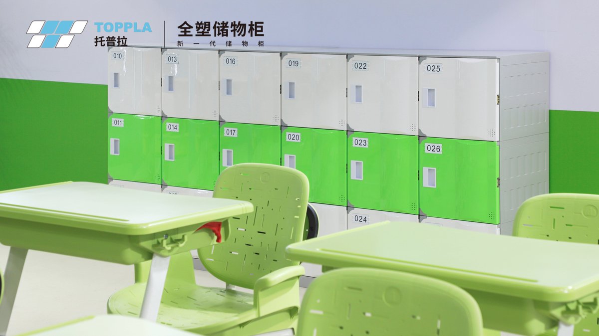 TopplaGroup's tweet photo. Good morning! ☀️ 
First day of September, back‑to‑school season.
TOPPLA all‑plastic student lockers offer individual storage with soft‑corner safety design for campus use.
#TOPPLA #BackToSchool #StudentLockers https://t.co/rvl2zJuq17