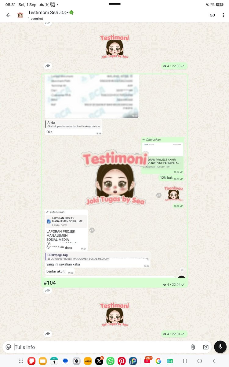momokostore's tweet photo. Selamat pagi kak, hari ini aku open joki tugas yaa🫶open joki tugas makalah, laporan, esai, ppt, formating, desain, cek turnitin, parafrase dan promo CV ATS 23k dan CV kreatif 28k khusus hari ini aja🙌 send detail tugas diwa dan cek testi dipin 🍀 #zonauang #jokitugas #zonajajan https://t.co/753EEnC7nZ