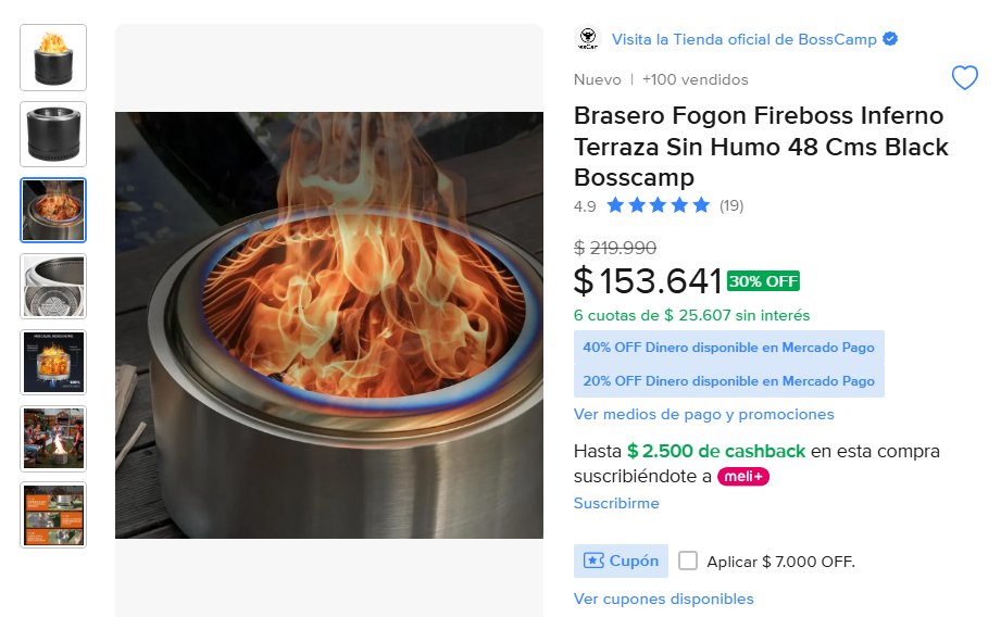 TodoCalefon1's tweet photo. Brasero Fogon Fireboss Inferno Terraza Sin Humo 48 Cms Black Bosscamp. Buscar ID de producto en Mercado Libre: 👉 ZHHFCD-H1MP, ver más: 👉 https://t.co/Zi0QCqMlEG 
#Brasero  Grau  Baquedano  Aramco  Veneco  Pinilla  #LosCruzados  San Miguel  Bernedo  Fran Maira  Chilenos  Ayyy https://t.co/P0S1GZXKVP