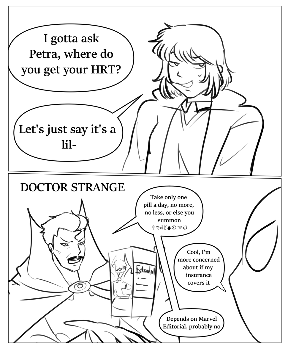 AzaPlusA's tweet photo. Petra Parker's got some pretty strange hrt https://t.co/laToR3ObQ3