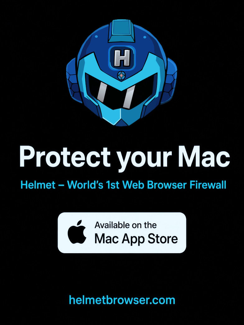 HelmetBrowser's tweet photo. Helmet Web Browser Firewall 1.0.14 is available on the App Store.

YARA support and MCP monitoring are now officially available, making it unique among regular and even privacy-focused web browsers. https://t.co/1rTJ82R4jm