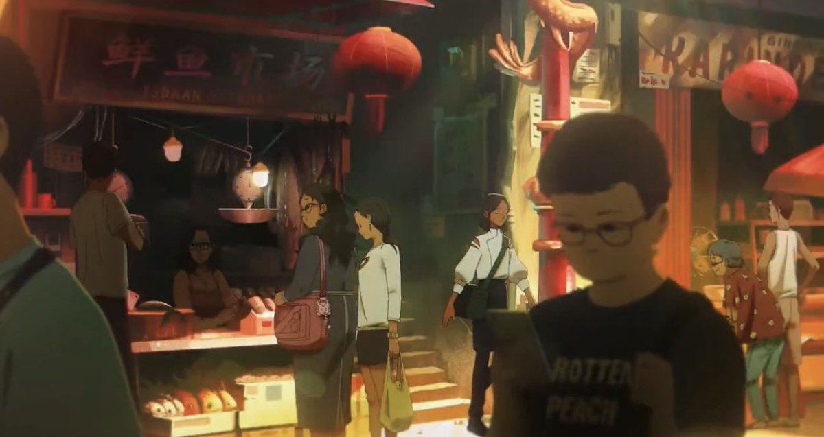 mitsuayanation's tweet photo. what a beautiful animation… i’m in love with the lovers’ aesthetic. https://t.co/wPZdo0l9LS