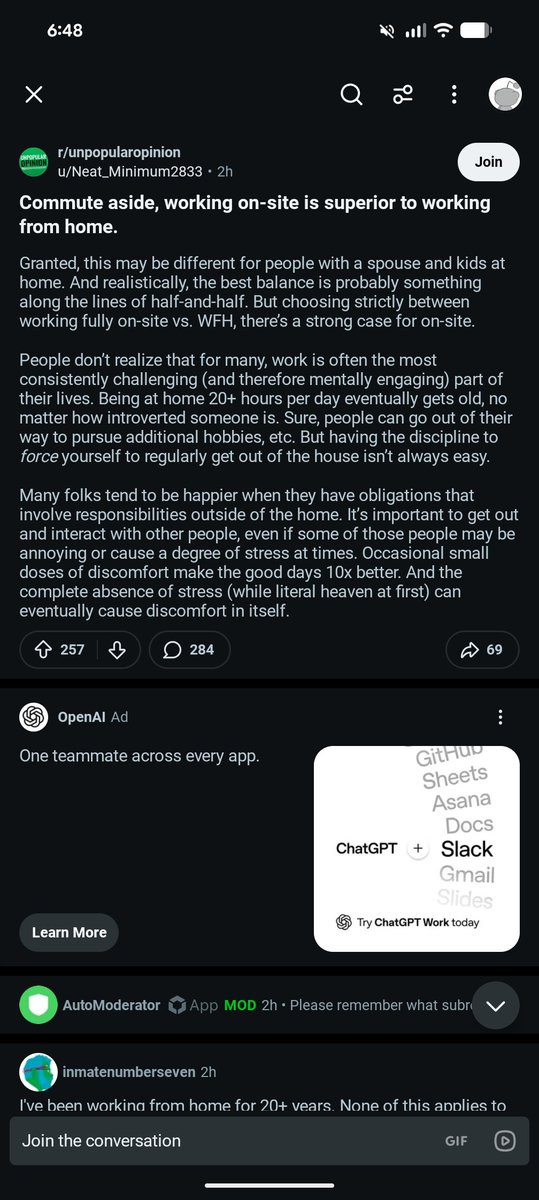 NickNetworkHost's tweet photo. These are the types of people us work at home introverts want to avoid at the office. No commute is worth giving up work at home in any capacity. https://t.co/wfxY3Zj7dA
