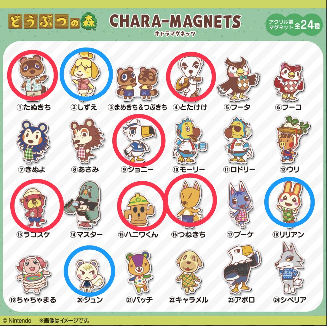 pik_suraran01's tweet photo. 【交換】
どうぶつの森 キャラマグネッツ 

【譲】しずえ・リリアン・ジュン

【求】ジョニー・とたけけ・ハニワくん・ラコスケ・たぬきち・つねきち

いずれも内袋未開封、メモカード付き
同条件でお願いします

札幌市内手渡し希望
郵送での交換はまとめて希望

検索からお気軽にお声掛けください https://t.co/PYdOK7I38U