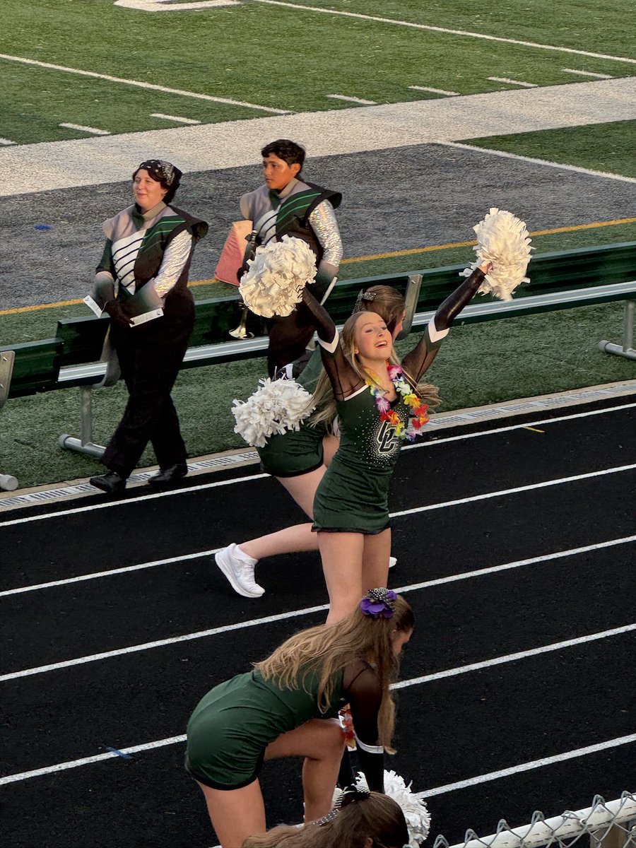 hubbardbradford's tweet photo. Friday night lights are back! Bryn’s dance team has performed at both @GoGCHSRams games and it’s so fun to watch! Love seeing her do her thing with her teammates. #HubbardSisters #makeitmatter https://t.co/9QgO0qmwcB