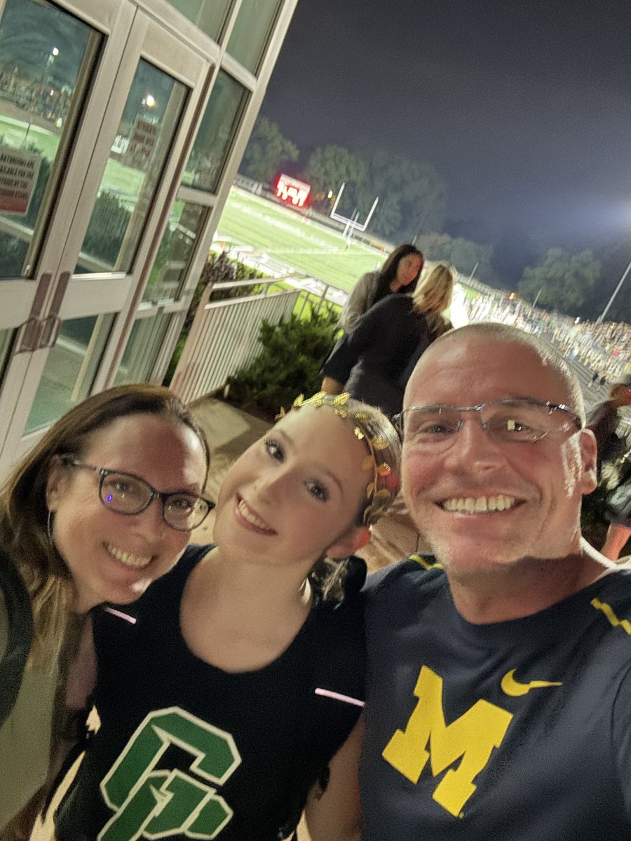 hubbardbradford's tweet photo. Friday night lights are back! Bryn’s dance team has performed at both @GoGCHSRams games and it’s so fun to watch! Love seeing her do her thing with her teammates. #HubbardSisters #makeitmatter https://t.co/9QgO0qmwcB