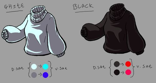R3nderLab's tweet photo. White and black clothes need completely different color logic to feel dimensional https://t.co/c6RSGYLAjf