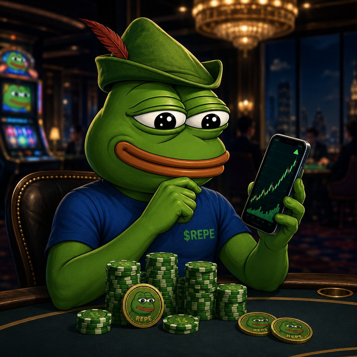 REPEonRH's tweet photo. Bull vibes everywhere. 🐸

Different plays. Same mindset: stay locked in, follow the volume, trust the community, and let the green candles do the talking.

$REPE season loading. 🔥 https://t.co/sFGOc836d5