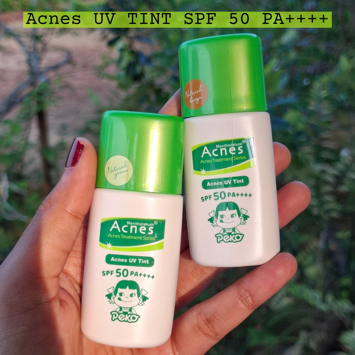 mmatchaaaaaa's tweet photo. nyari sunscreen untuk kaum sensitive skin &amp; acne prone rada tricky ga sih?!🙄

so here's uv tint sunscreen! acne care + natural coverage for daily use 👀 https://t.co/frGKOfJedI