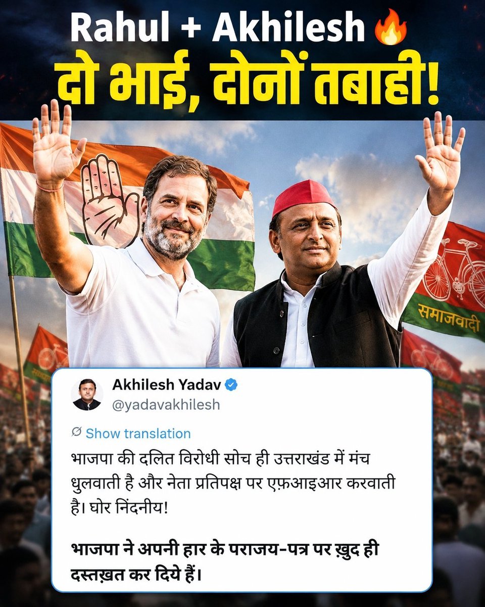 ActivistSandeep's tweet photo. Rahul+ Akhilesh Modi के लिए सबसे बड़े क्लेश https://t.co/DOhSceoIhL