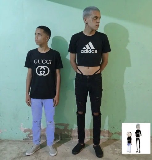 hakisitojejej's tweet photo. Gucci Morty y Adidas Rick en la vida real 👀🔥 https://t.co/4nZXCXRVJ2