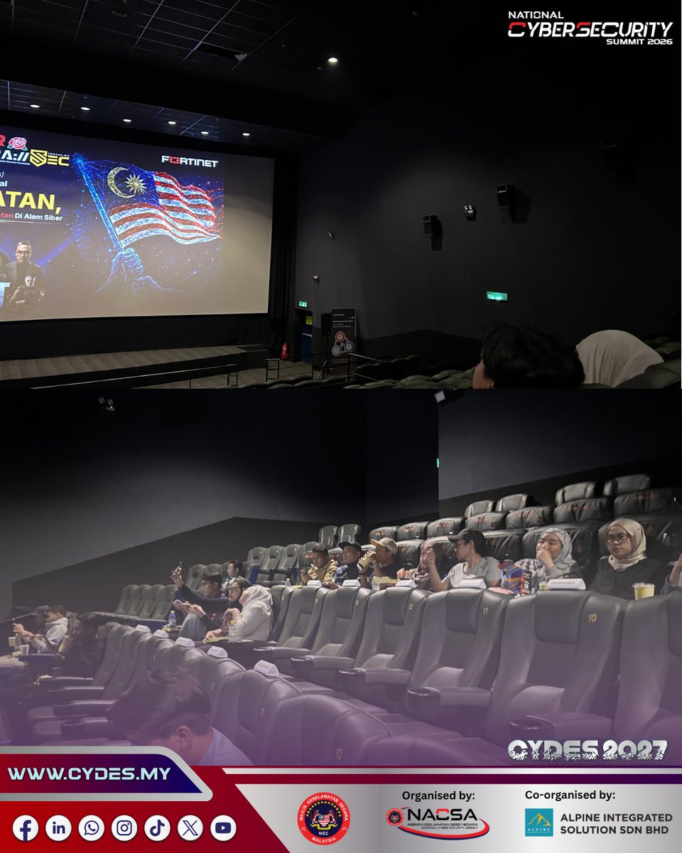 CYDESMY's tweet photo. Thank you to RAWSEC and Fortinet Malaysia for the invitation and for continuing to promote greater cybersecurity awareness and resilience.

The journey continues at CYDES 2027.

🌐 https://t.co/uChmp7VPLI
🔗 https://t.co/paPDpAnje5 https://t.co/gzuMSWRlWe
