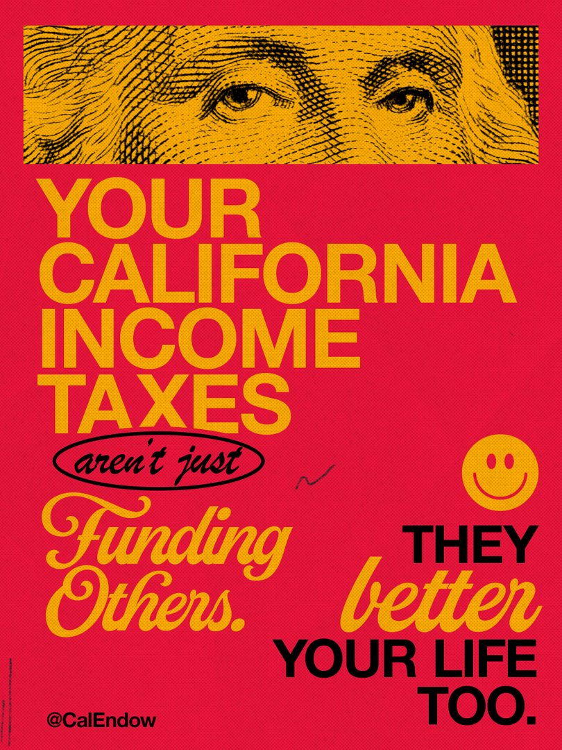 CalEndow's tweet photo. When money is taken out of our bank accounts, it's easy to concern yourself with where it's going. These taxes don't just pay for the social net, they pay for you too.

🏥 Access to healthcare through programs like Medi-Cal leads to better OVERALL community health.
🏬 Access to safe, affordable care makes for a stronger workforce, benefitting employers and small businesses.
💵 Communities that are more well-resourced and have access to necessities are healthier and stronger.

It's not just for the vulnerable. It's for you.