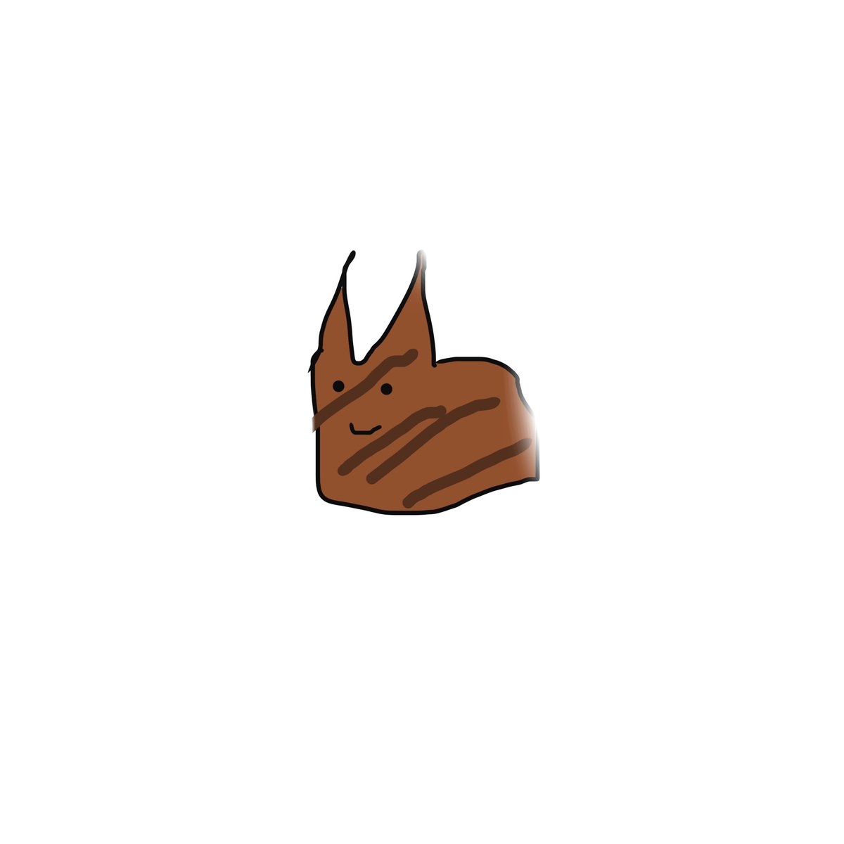 Idkbru_259's tweet photo. @OrizaDebut Stupid little rye bread cat loaf thingy (ignore how it looks like a fading memory 🥀) https://t.co/zjQ7ZqOIal