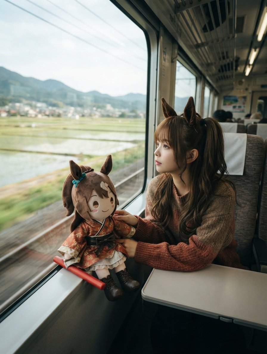 SAMXILE's tweet photo. えとむちゅめ！午風ぽに（ごふうぽに）と行く
ぬい旅×ぬい鉄　陸羽東線を救え!
#陸羽東線
#ぬい活
#ぬい旅 https://t.co/pbYzfVr4Ur