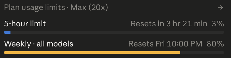 Jiri123_eth's tweet photo. So that’s why the 5-hour limit was never a problem, but I kept burning through the weekly limit. Feels like I got scammed. https://t.co/o6aLrEWhR1