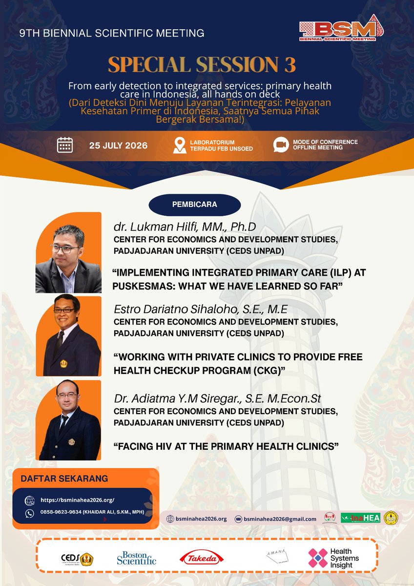 DariatnoEstro's tweet photo. Menjadi Narasumber dalam Special Session INAHEA 2026 di Unsoed Purwarkerto dan Menjadi Trainer dalam Workshop Costing INAHEA 2026 di Unsoed Purwarkerto #INAHEA #UNSOED https://t.co/nvLDHJvLXB