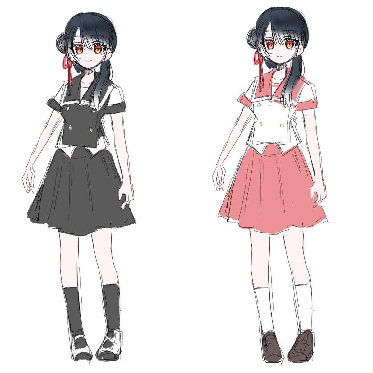 tuyusan_24's tweet photo. #oc #illustration  #イラスト  #一次創作 
ちとせちゃんができるまでその2 https://t.co/kg1Oubvmag