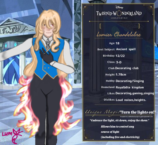 Eclipsefloxwcn's tweet photo. Como muitos de vocês (uma pessoa) pediu, aqui está o meu OC de twisted wonderland (todos esses desenhos foram feitos por mim<3) e ele é inspirado no candelabro da Bela e a Fera https://t.co/EsA98JZn4Z