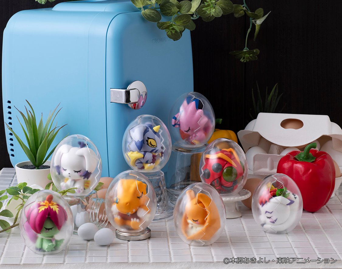 megahouse_tori's tweet photo. 【#デジモン】

◤彩色原型初公開！◢

☽━━━━━━━━━🥚💤
MEGA EGG FIGURE
デジモンアドベンチャー
おやすみデジコレ！
🛏━━━━━━━━━★*

新シリーズ「MEGA EGG FIGURE」に
デジモンアドベンチャーより、おやすみデジコレ！が登場メガ✨

⏰予約開始は9月10日(木)

予約情報は当アカでお知らせメガ！
https://t.co/VcsHtATSEK
#digimon
