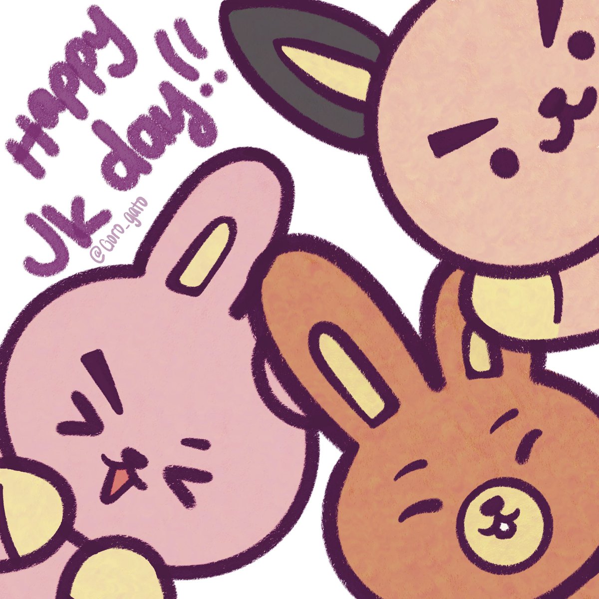 goro_gato's tweet photo. Happy JK day 🎉🥳 https://t.co/nZqUDrM8Ay