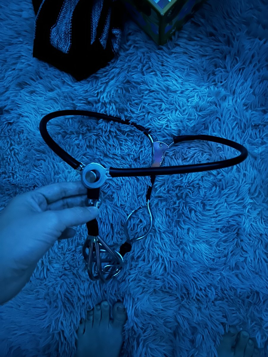 tnameless_s's tweet photo. My chastity belt! Been wearing it on and off these past couple of years. More to come soon! #chastitybelt #chastity #sub https://t.co/eKAPGmE7RG