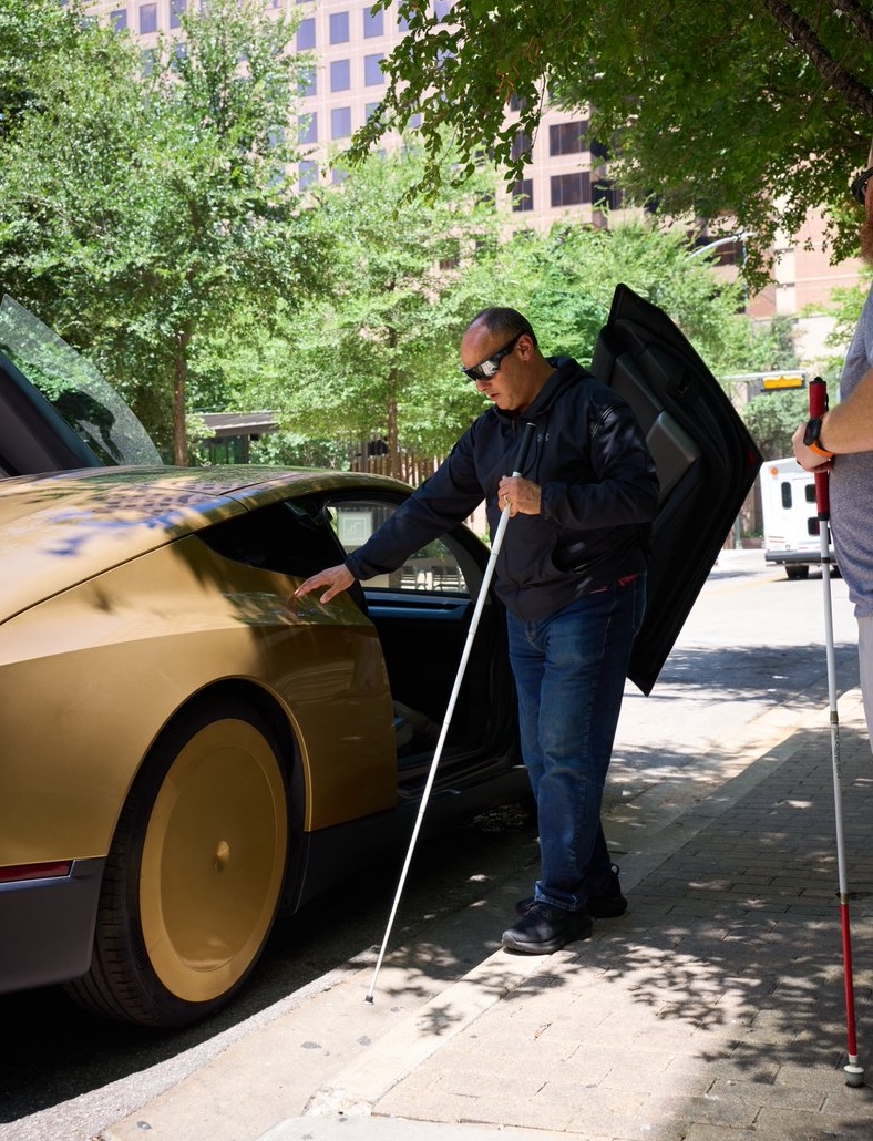 SawyerMerritt's tweet photo. The fact that the narrative went from “Teslas can’t even drive themselves” to “well, they have a supervisor” to “well, they have steering wheels” to “well, sure, they don’t have steering wheels, but there are only a few dozen Cybercabs” just shows how fleeting these criticisms are as Tesla continues to knock them down one by one.

Tesla unveiled the Cybercab just 23 months ago and is going to start the first public rides in this thing in less than 3 days - something a lot of people said would never happen.

Cybercab will be a game changer in many ways, but especially for people with disabilities. It has Braille throughout the car, a seat height that matches that of a wheelchair, multiple grab points, and enough space around your legs to store a wheelchair or accommodate a large service dog.

I don't know how anyone could root against this vehicle.