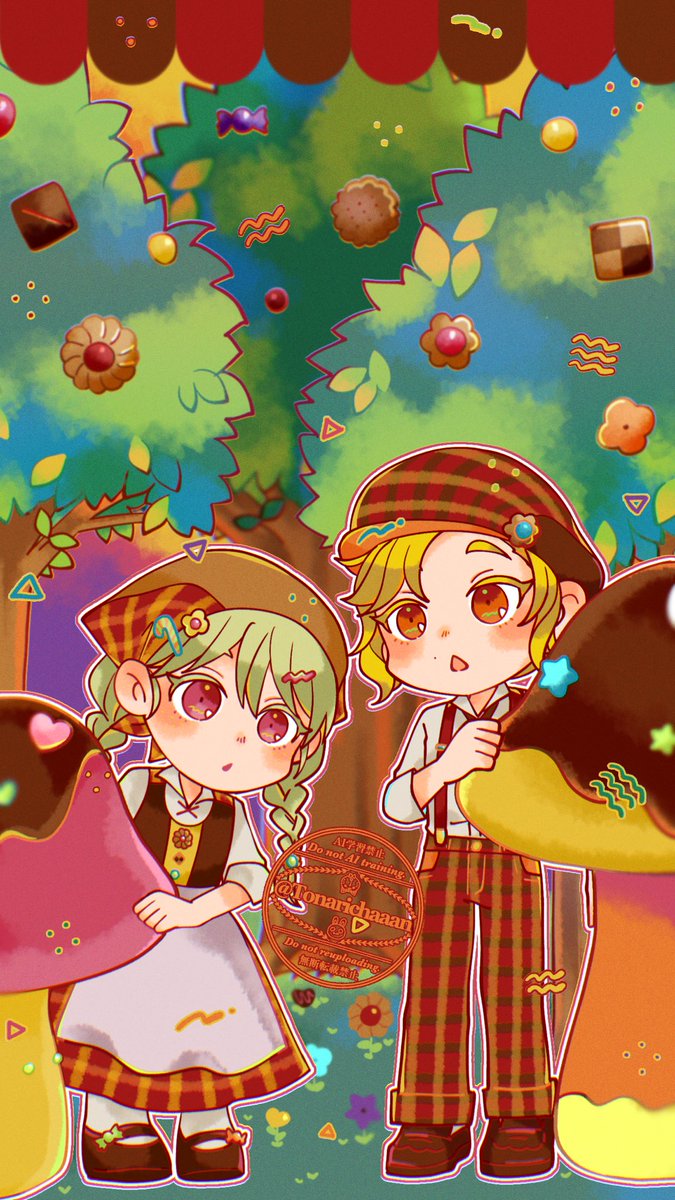 Tonarichaaan's tweet photo. ▼9月カレンダー配信〜🍄🍪🍬
今月は秋色×ヘンゼルとグレーテル風となりちゃんです！お菓子な森をイメージしました🌳
もう9月！あっという間すぎる…😳
#September
#9月カレンダー
#calendar https://t.co/kgCmrHNPdt