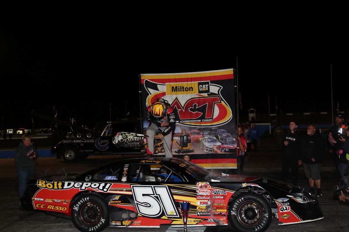 ACTTour's tweet photo. Gabe Brown Takes Rowdy Win in the Pine Tree State 125 on Oxford 250 Saturday - Read more at https://t.co/Vo27qqEaFu

📸 Mark A. Cote https://t.co/ULA9P0eh3c
