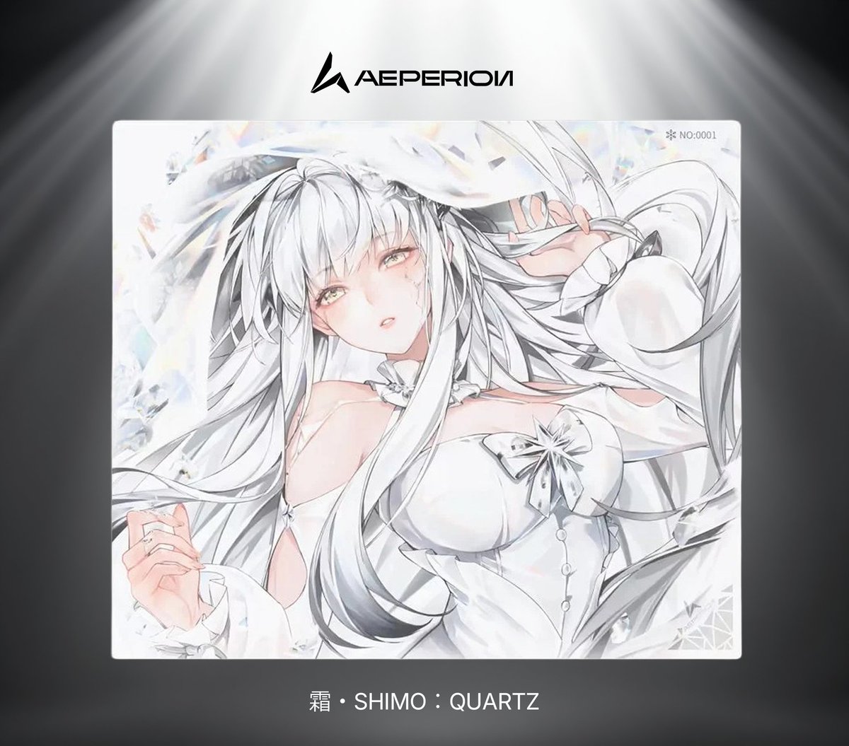 fumoshop's tweet photo. ／
🚨販売スタート【霜・SHIMO：QUARTZ】
＼
こだわりの質感と美しいデザインを兼ね備えた、
Aeperion初のガラスマウスパッドが登場！❄️
https://t.co/wlUSwOGI4x
―――――――――
✔️スピードタイプ
✔️微細なエッチング加工による均一��滑走感
✔️防指紋仕上げの表面コーティング
✔️1.5mmの化学強化ガラス（490×420×2.1mm）
✔️0.6mm厚のカスタムシリコンベース
✔️Care氏（@cares_atelier）による美しいデザイン
✔️持ち運び用のハンドルを備えたハードケース
✔️タイプ別の3種のソールなど豪華な付属品も充実