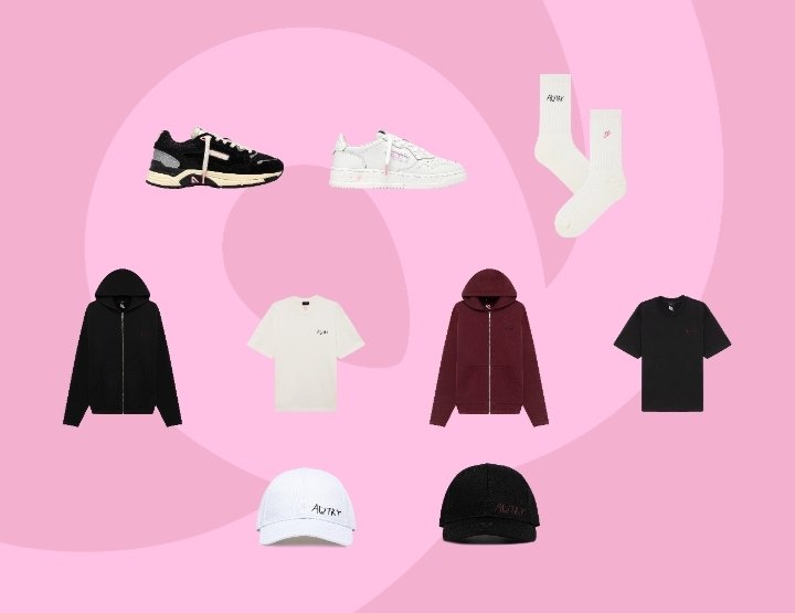 skzinfoespmx's tweet photo. CHANGBIN X AUTRY YA ESTÁ AQUÍ! 🐷🐰

La colección Incluye:
• Logo inspirado en su propia firma.
• Colita rosa de Dwaekki 🩷
• Modelos Medalist (blancas) y Hyperway (negras) con detalles rosas.
• Hoodies oversized, camisetas, caps y socks

¿Cuál fue su pieza favorita, STAY? 👀 https://t.co/pxzbJtcbRo