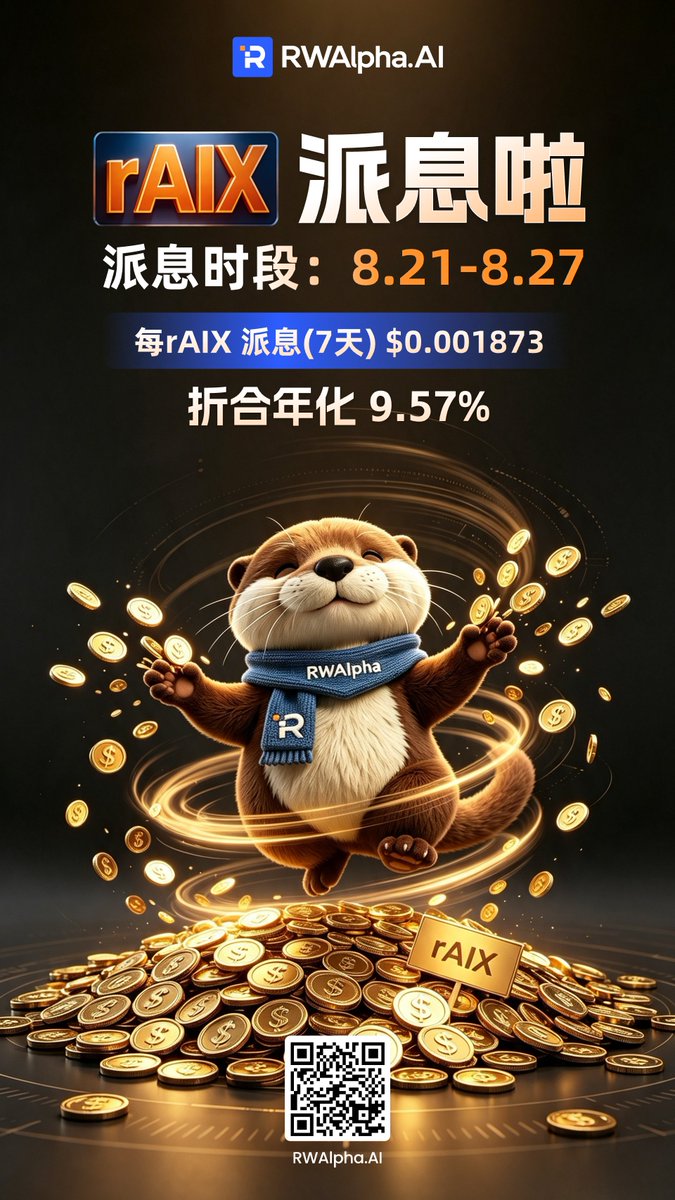 RWAlpha_AI_CN's tweet photo. 🌐 兼顾收益与增长。rAIX Vault | 年化收益率 9.57%。为长期价值而打造。
#rAIX #RWA #StocksTokenization